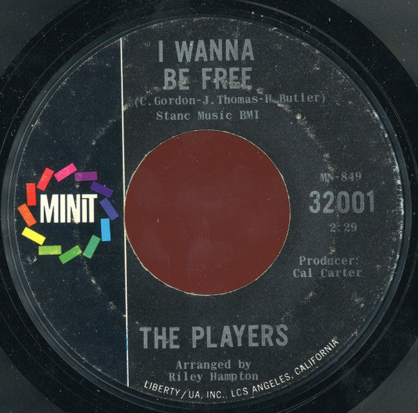 The Players (10) : I Wanna Be Free / He'll Be Back (7", Single, Styrene)
