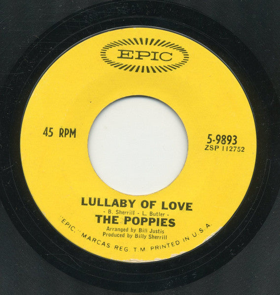 The Poppies (3) : Lullaby Of Love (7", Styrene)