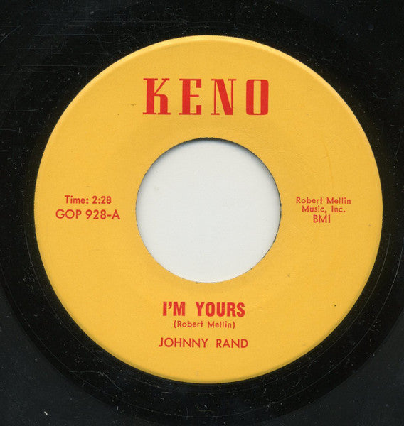 Johnny Rand : I'm Yours / Exodus (7")