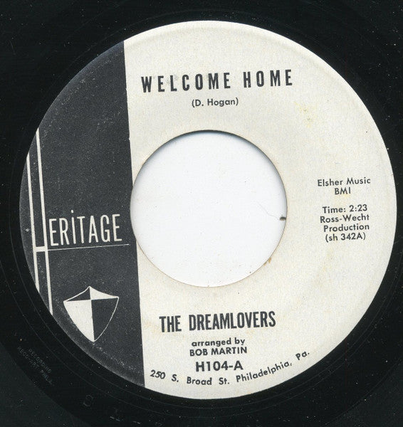 The Dreamlovers : Welcome Home / Let Them Love (7")