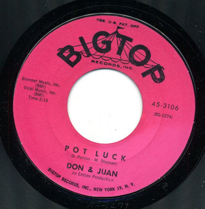 Don & Juan : Two Fools Are We / Pop Luck (7", Single, Styrene)