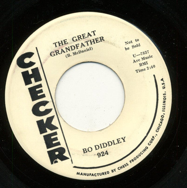 Bo Diddley : Crackin' Up / The Great Grandfather (7", Single, Promo)