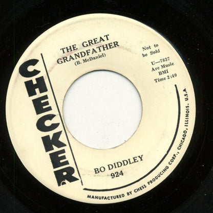 Bo Diddley : Crackin' Up / The Great Grandfather (7", Single, Promo)