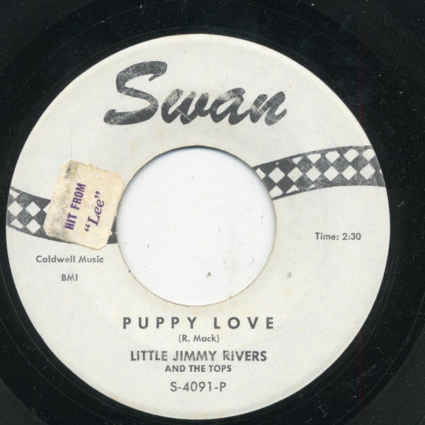 Little Jimmy And The Tops : Puppy Love / Say You Love Me (7")