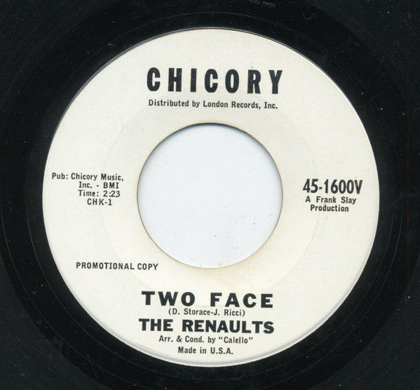 The Renaults (2) : Two Face / Ten Questions (7", Promo)