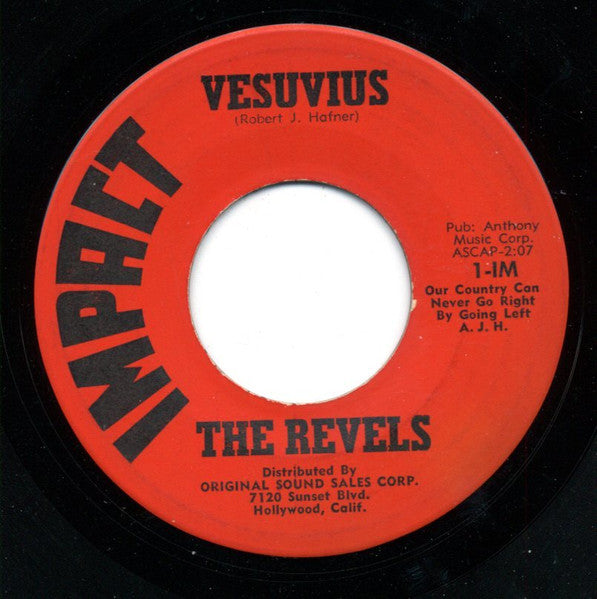 The Revels : Vesuvius / Church Key (7")