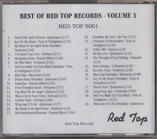 Various : The Best Of Red Top Records Volume 1 (CD, Comp)