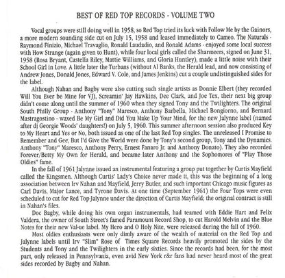 Various : The Best Of Red Top Records Volume 2 (CD, Comp)
