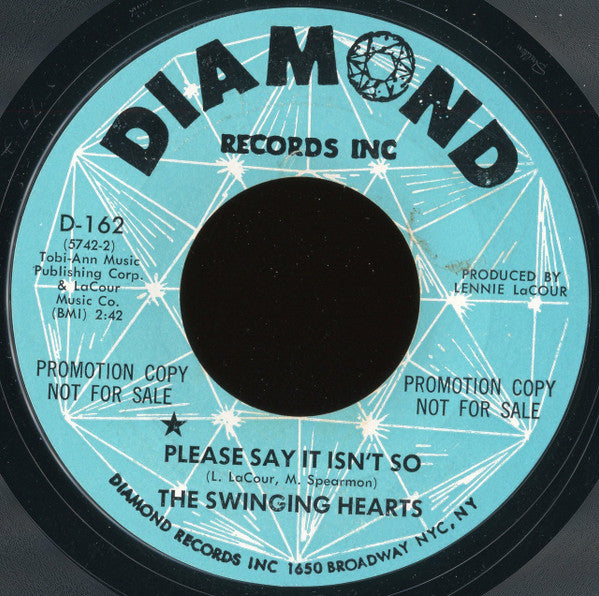 The Swinging Hearts : Please Say It Isn't So (7", Promo, Styrene)