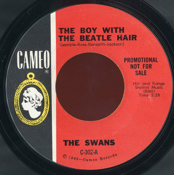 The Swans (2) : The Boy With The Beatle Hair (7", Single, Promo, Styrene)