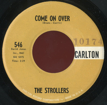 The Strollers (8) : There's No One But You / Come On Over (7", Single)