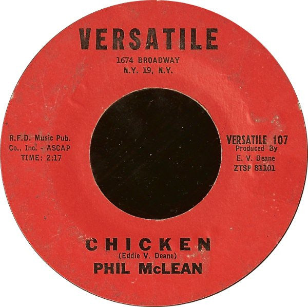 Phil McLean : Small Sad Sam / Chicken (7", Single, Mono, Styrene)