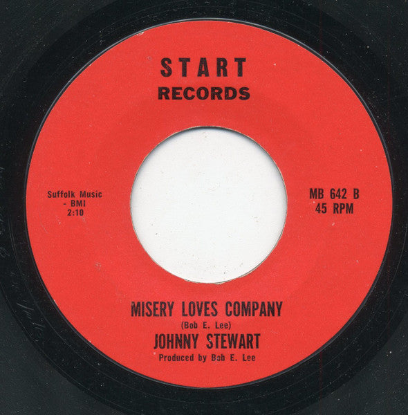 Johnny Stewart (6) : C'mon And Monkey With Me / Misery Loves Company (7", Styrene)