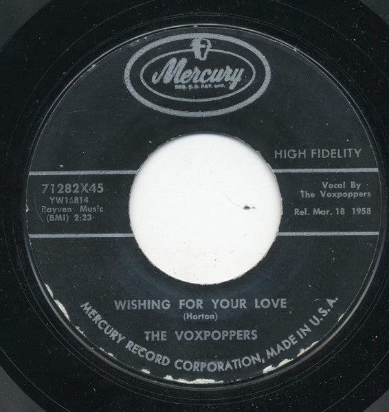 The Voxpoppers : Wishing For Your Love (7", Styrene)