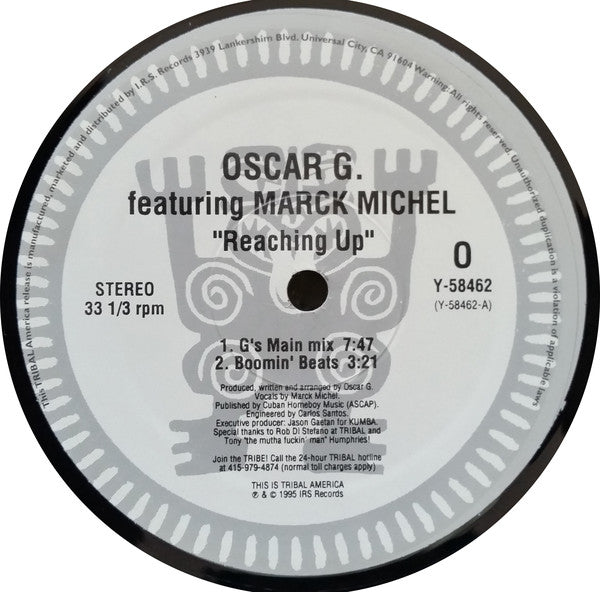 Oscar Gaetan Featuring Marck Michel : Reaching Up (12")