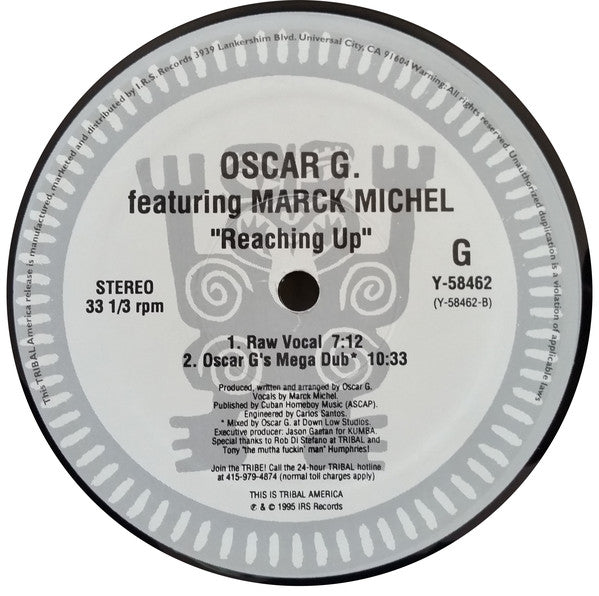 Oscar Gaetan Featuring Marck Michel : Reaching Up (12")