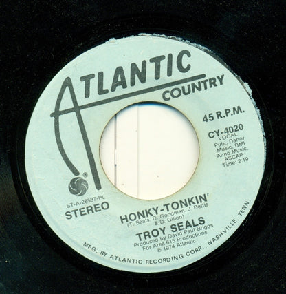 Troy Seals : Honky Tonkin'  (7", Mono, Promo, PL )