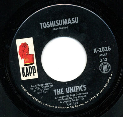 The Unifics : It's All Over / Toshisumasu (7")