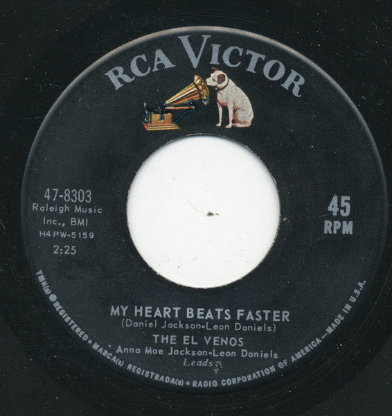 The El Venos : My Heart Beats Faster / You Won't Be True  (7", RE)