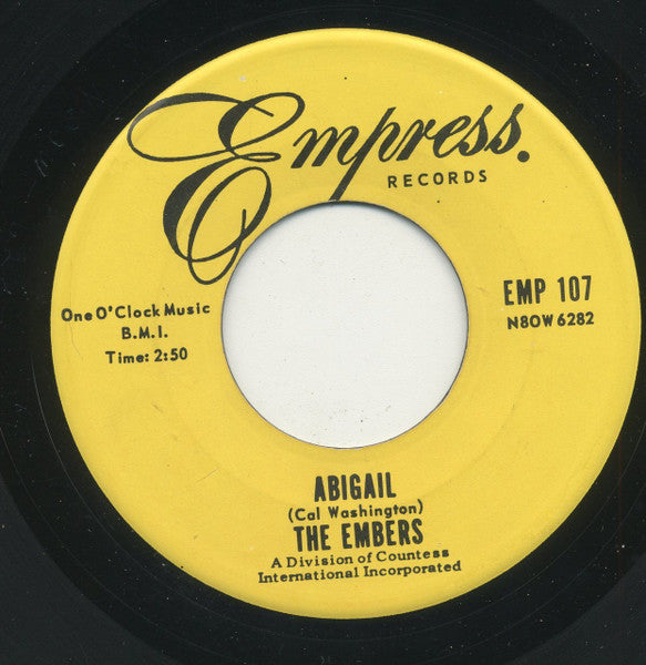 The Embers (9) : Abigail (7", S/Sided)
