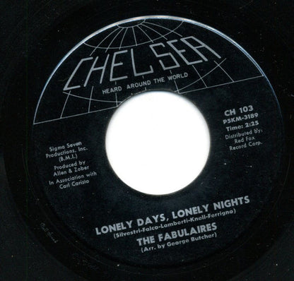 The Fabulaires (2) : Wedding Song / Lonely Days, Lonely Nights (7")