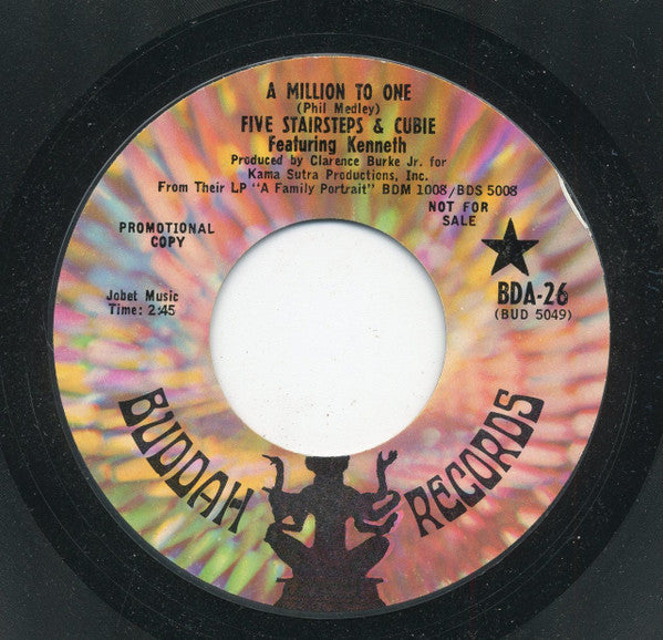 Five Stairsteps : A Million To One / Tell Me Who (7", Promo, Styrene)