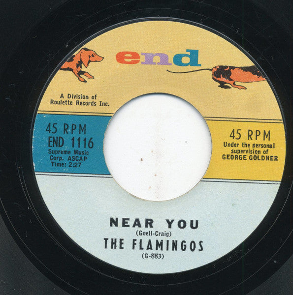 The Flamingos : Near You / For All We Know (7", Styrene)