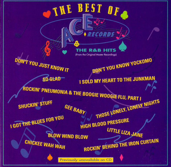 Various : The Best Of Ace Records  Volume 2 The R&B Hits (CD, Album, Comp, RM)