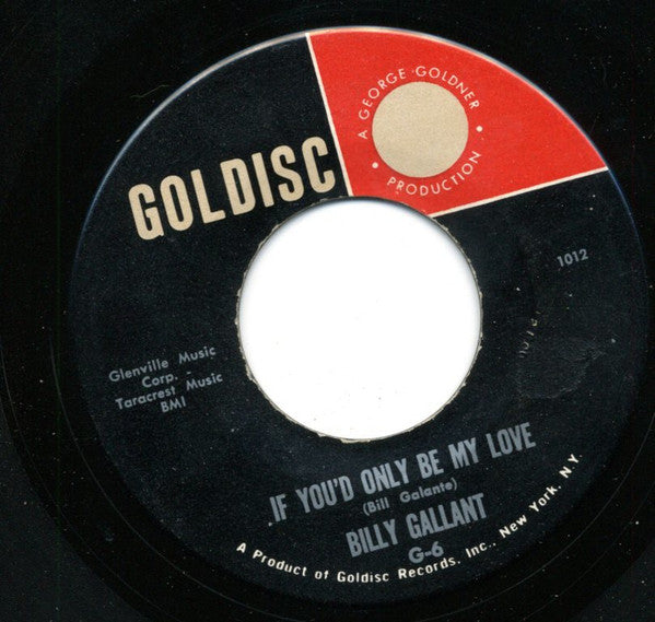 Billy Gallant : Thinking, Hoping, And Wishing / If You'd Only Be My Love (7")