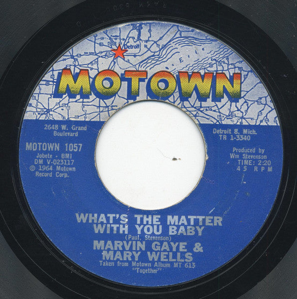 Marvin Gaye & Mary Wells : What's The Matter With You Baby / Once Upon A Time (7", Styrene)