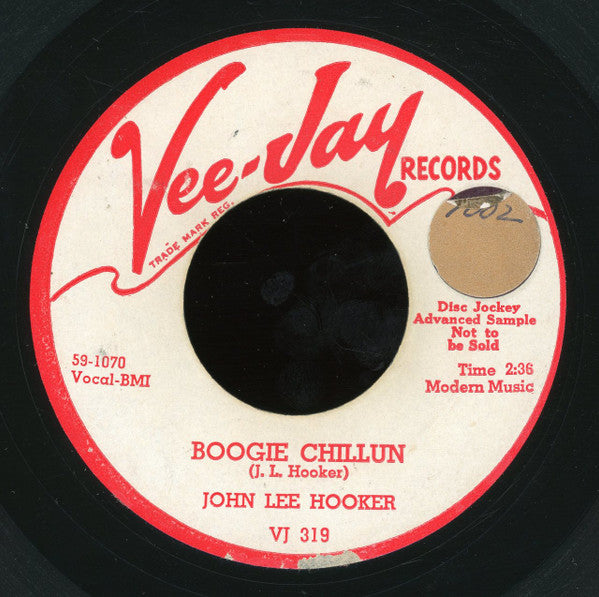 John Lee Hooker : Boogie Chillun / Tennessee Blues (7", Single, Promo)