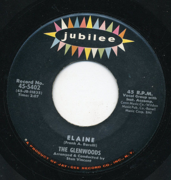 The Glenwoods : Elaine / That's The Way It'll Be (7")