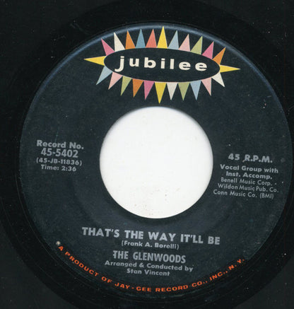 The Glenwoods : Elaine / That's The Way It'll Be (7")