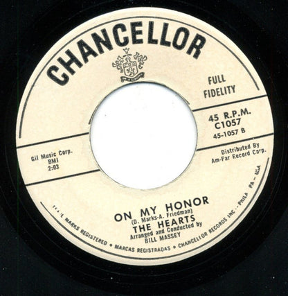 Lee Andrews & The Hearts : It's Unbelievable / On My Honor (7")