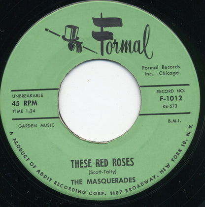 The Masquerades : Mister Man The Guitar Man / These Red Roses (7", Single)