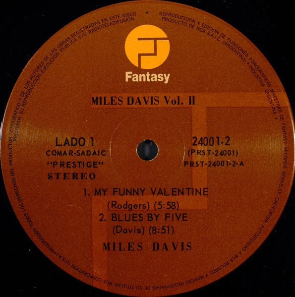 Miles Davis : Miles Davis Vol. II (LP, Comp)