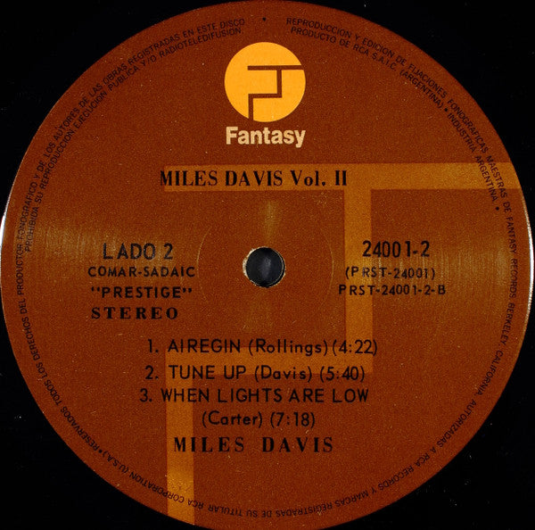 Miles Davis : Miles Davis Vol. II (LP, Comp)