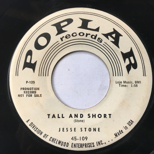 Jesse Stone : Tall And Short / The Stash (7", Single, Promo)