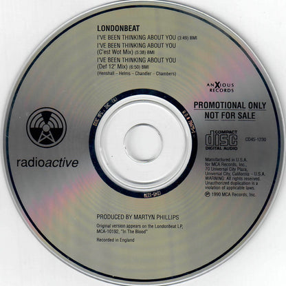 Londonbeat : I've Been Thinking About You (CD, Single, Promo)