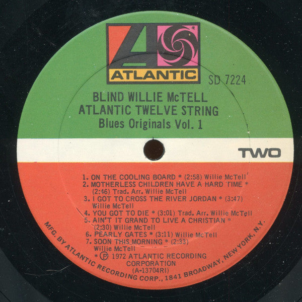 Blind Willie McTell : Atlanta Twelve String (LP, Album, Mono, Gat)