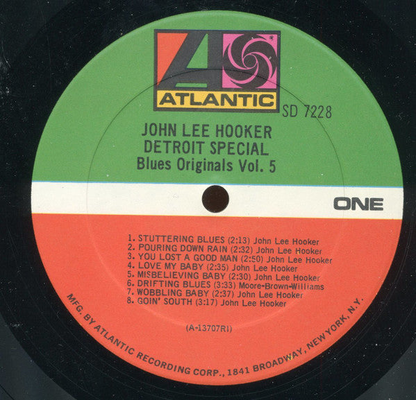 John Lee Hooker : Detroit Special (LP, Album, Mono, RE, Gat)
