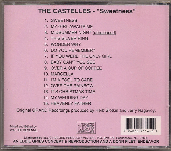 The Castelles : Sweetness (CD, Comp)