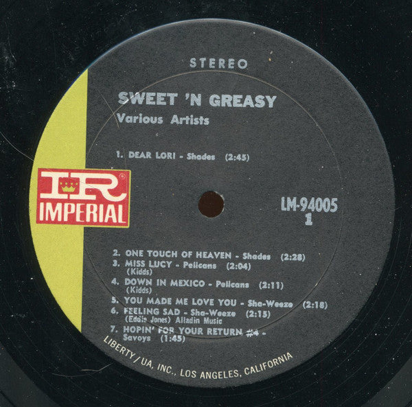Various : Rhythm 'N' Blues Vol. 2: Sweet N' Greasy (LP, Comp, Gat)
