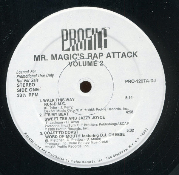 Various : Mr. Magic's Rap Attack Volume 2 (2xLP, Comp, Promo)