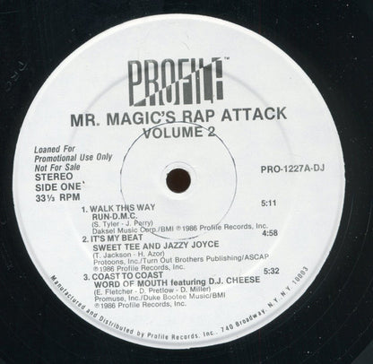 Various : Mr. Magic's Rap Attack Volume 2 (2xLP, Comp, Promo)