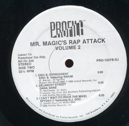 Various : Mr. Magic's Rap Attack Volume 2 (2xLP, Comp, Promo)