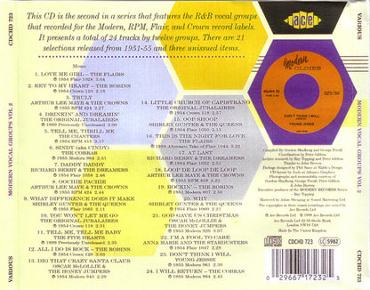 Various : Modern Vocal Groups, Vol. 2 (CD, Comp)