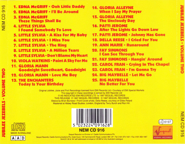 Various : Jubilee Jezebels Volume Two (CD, Comp)