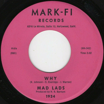 Mad Lads (7) : Hey Man / Why (7")