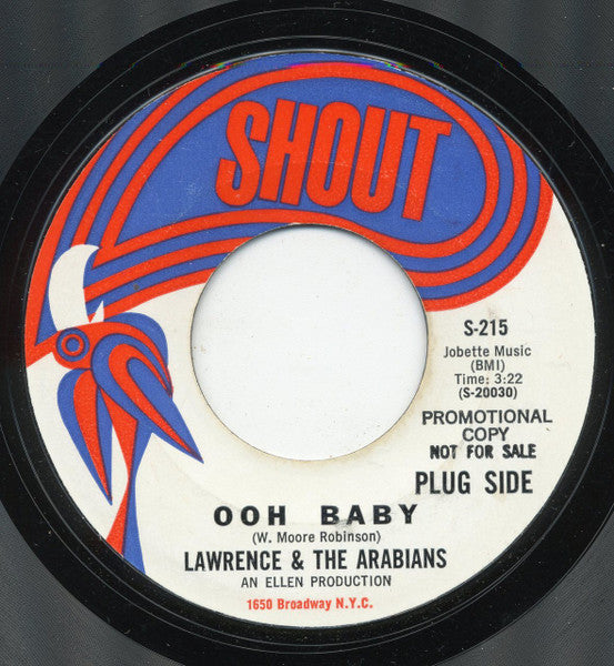Lawrence And The Arabians : Ooh Baby / Coincidence (7", Promo, Styrene, Mon)